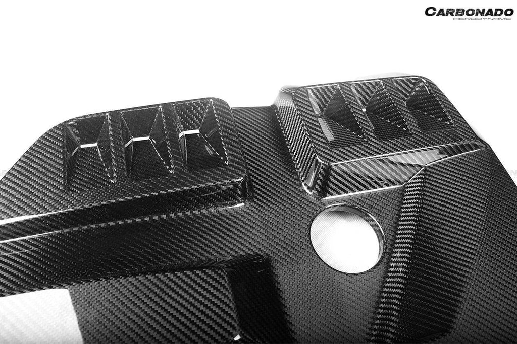 2021-UP BMW M3 G80 M4 G82/G83 Dry Carbon Fiber Engine Cover - Carbonado Aero