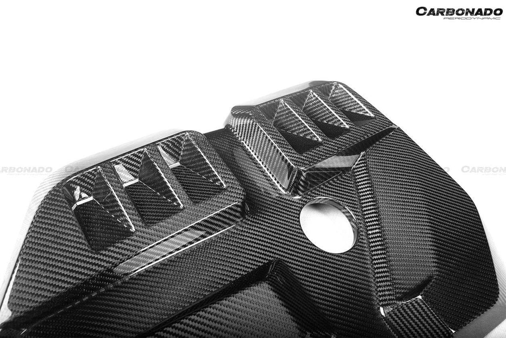 2021-UP BMW M3 G80 M4 G82/G83 Dry Carbon Fiber Engine Cover - Carbonado Aero
