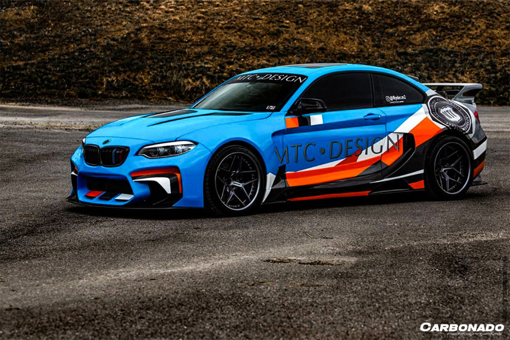 2016-2020 BMW M2 F87 VR Style Partial Carbon Fiber Wide Full Body kit - Carbonado Aero