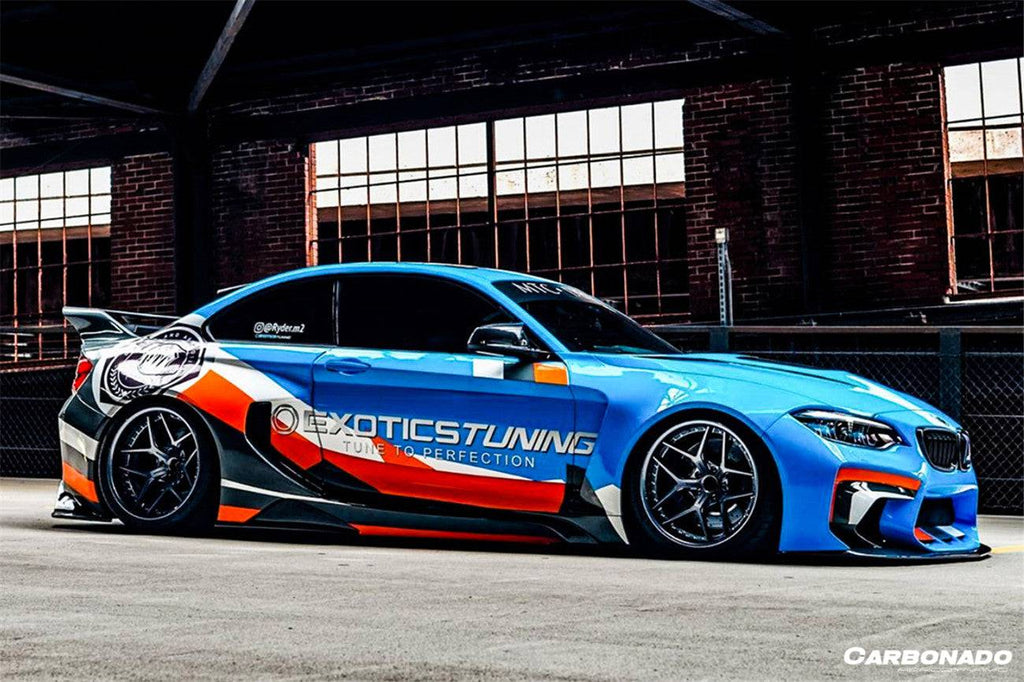 2016-2020 BMW M2 F87 VR Style Partial Carbon Fiber Wide Full Body kit - Carbonado Aero
