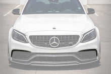 Load image into Gallery viewer, 2015-2021 Mercedes Benz W205 C63/S AMG Sedan/Coupe Carbon Fiber Front Bumper Canards - Carbonado