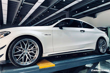 Load image into Gallery viewer, 2015-2021 Mercedes Benz W205 C63 S AMG Coupe Carbon Fiber Side Skirts Extension Add On Lip - Carbonado
