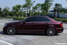 Load image into Gallery viewer, 2008-2014 Mercedes Benz C Class W204 Sedan P Style Side Skirts - Carbonado Aero