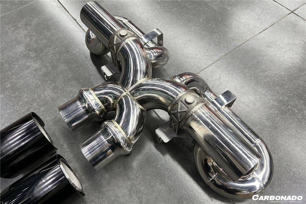 2019-2023 Porsche 911 992 Carrera/S/4/4S/Targa/Cabriolet Exhaust (for GT3 Style Bumper) - Carbonado Aero