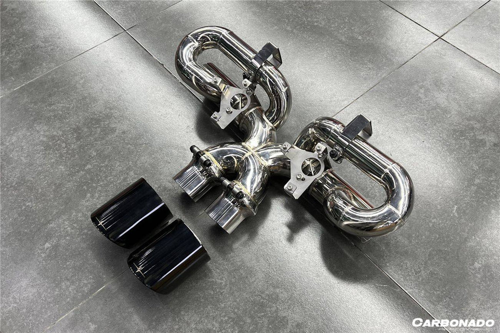 2019-2023 Porsche 911 992 Carrera/S/4/4S/Targa/Cabriolet Exhaust (for GT3 Style Bumper) - Carbonado Aero