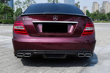 Load image into Gallery viewer, 2008-2014 Mercedes Benz C Class W204 P Style Rear Bumper With exhaust Tips - Carbonado