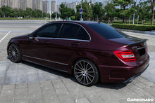 Load image into Gallery viewer, 2008-2014 Mercedes Benz C Class W204 Sedan P Style Side Skirts - Carbonado Aero