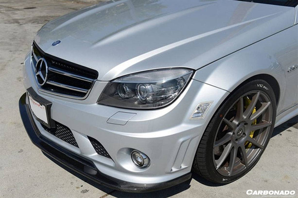 2008-2011 Mercedes Benz W204 C63 AMG ARKYM STYLE CARBON FRONT LIP - Carbonado Aero