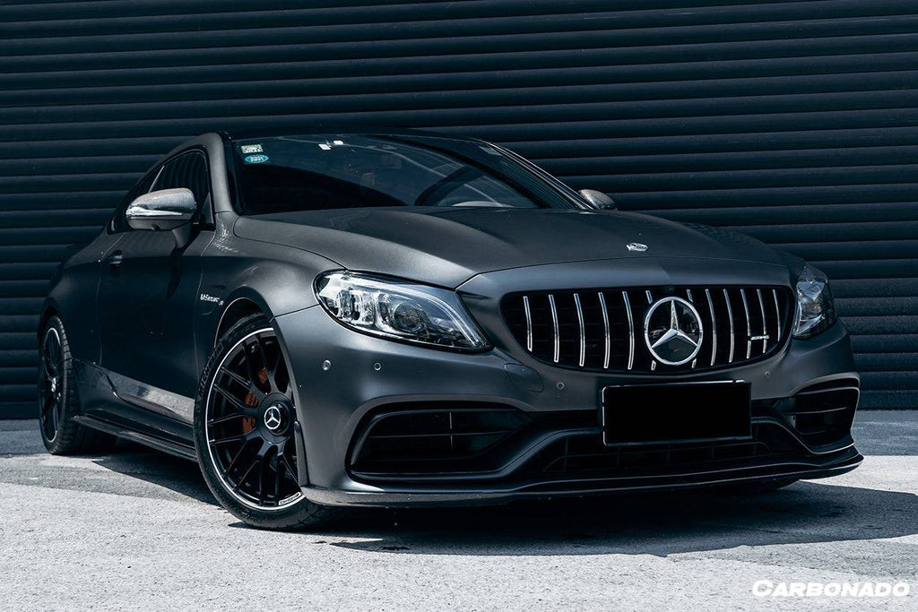 2015-2021 Mercedes Benz W205 C63/S AMG Coupe BKSS Style Carbon Fiber Front Lip - Carbonado Aero