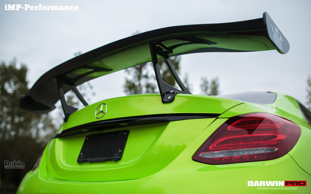 2015-2021 Mercedes Benz C-Class W205 Sedan IMP Performance Carbon Fiber Trunk Spoiler - DarwinPRO Aerodynamics