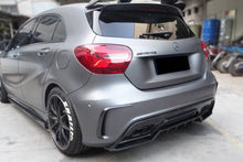 Load image into Gallery viewer, 2016-2018  Mercedes Benz  W176 A45 AMG BKSS Style Carbon Fiber Rear Bumper Canards - Carbonado