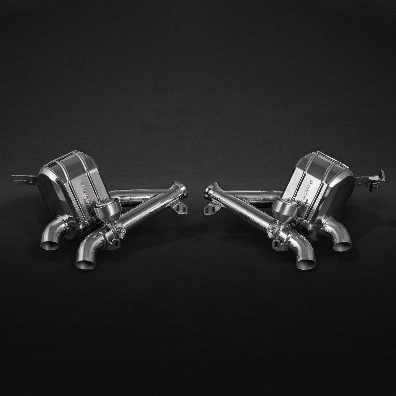 Capristo Exhaust Valved Sport Mufflers No Remote V12 Ferrari GTC4 Lusso V12 2016-2017