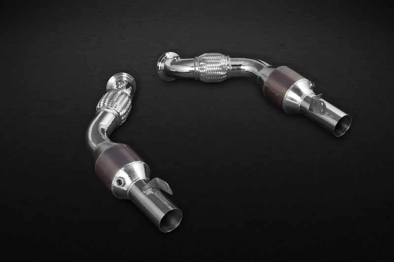 Capristo Exhaust Twin-Flow Sport Cats w/Heat Blankets Ferrari 488 GTB | GTS 2015-2020