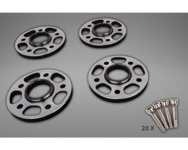 Capristo Exhaust Wheel Spacers 11mm-17mm Circle Shape with Titanium Wheel Bolts Ferrari 488 Pista 2019-2021