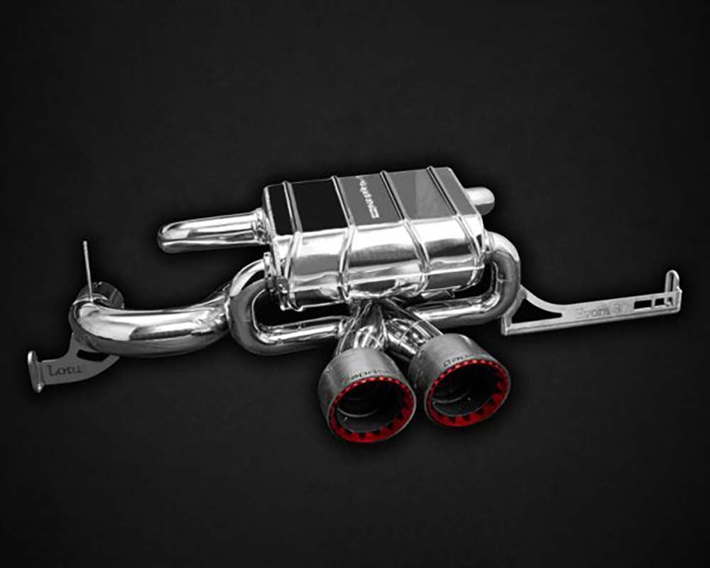 Capristo Exhaust Black Valved Exhaust Carbon Tips OEM Control Lotus Evora | S | GT 2010-2021