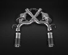 Load image into Gallery viewer, Capristo Exhaust Valved Exhaust System Race Pipes with Heat Blankets Black McLaren 675LT 2016-2017