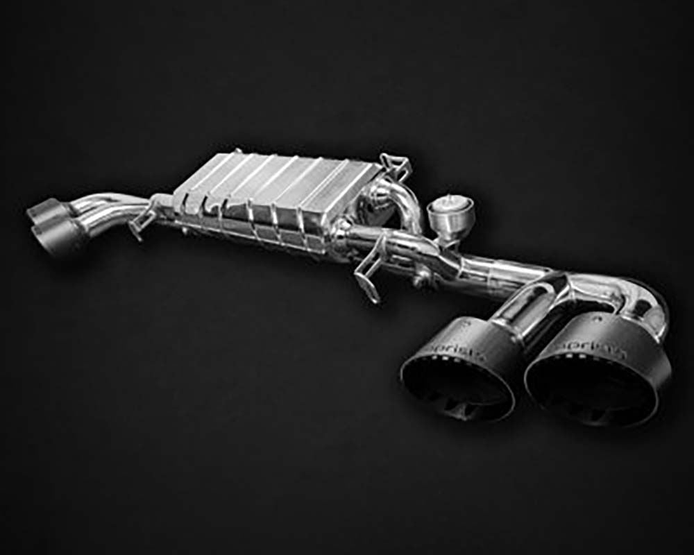 Capristo Exhaust Black Valved Exhaust Carbon Tips CES3 Nissan GTR MK3 | 4 | Nismo 2007-2021