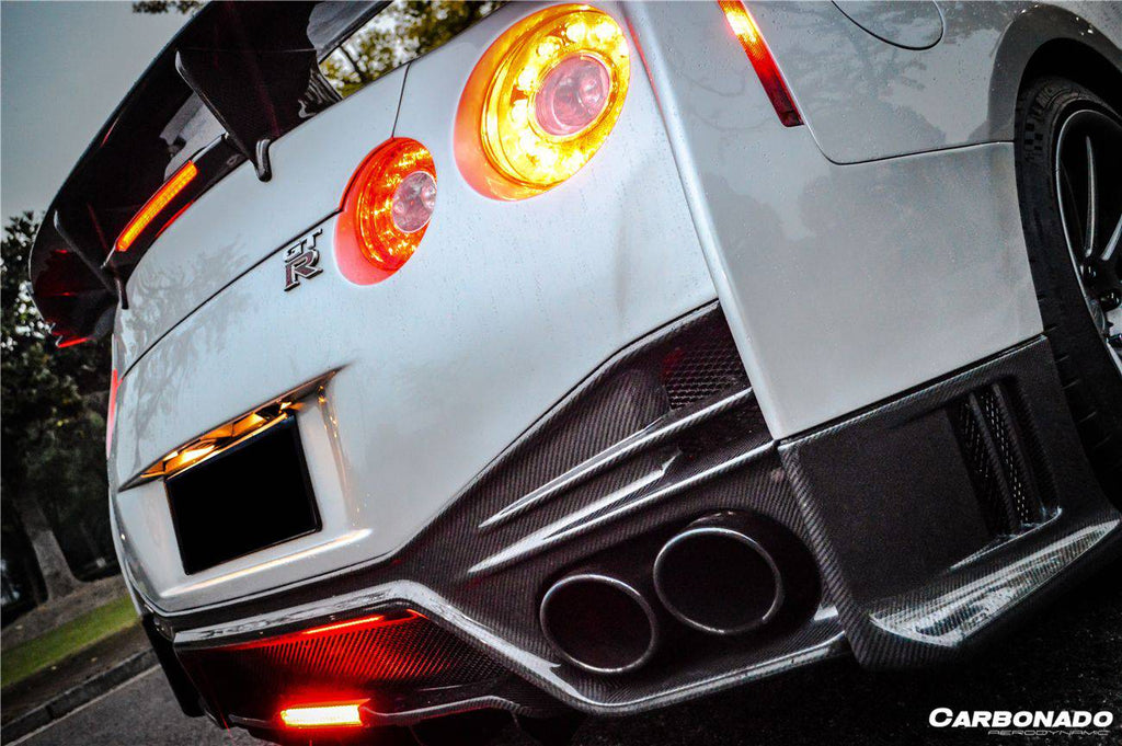 2008-2022 Nissan GTR R35 CBA/DBA/EBA NISMO Style Rear Bumper - Carbonado Aero