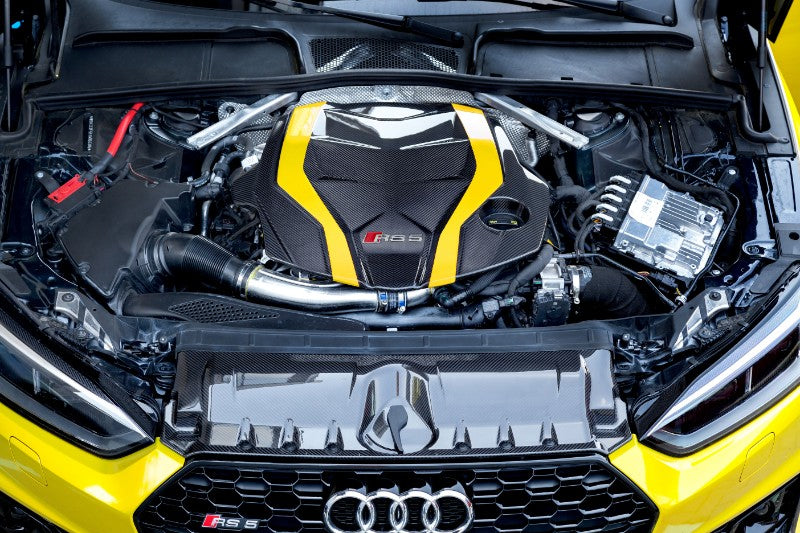 Capristo Exhaust Carbon Fiber Engine Cover & Lock Cover Assembly Audi RS5 (F5) 2016-2023