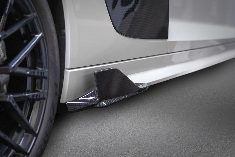 Capristo Matte Exhaust Side Fins  Matte Carbon Audi R8 V10 Gen2 Facelift 2020+