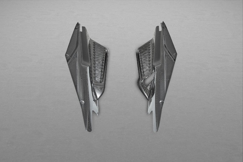 Capristo Exhaust Matte Carbon Side Engine Compartment Covers Ferrari 458 Italia | Special 2010-2015