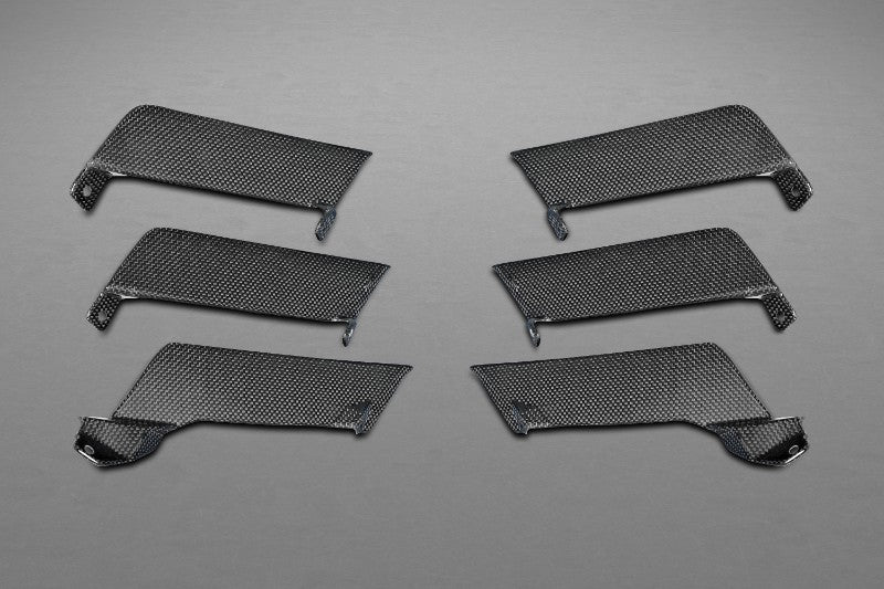 Capristo Exhaust Matte Air Outlet Ribs Ferrari 458 Speciale 2013-2015