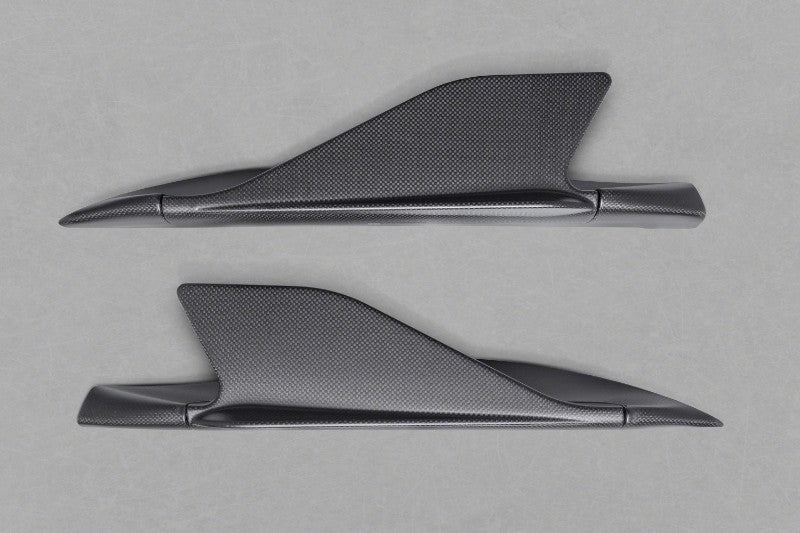 Capristo Exhaust Matte Carbon Side Fins w/adapters Ferrari 488 GTB | GTS 2015-2020