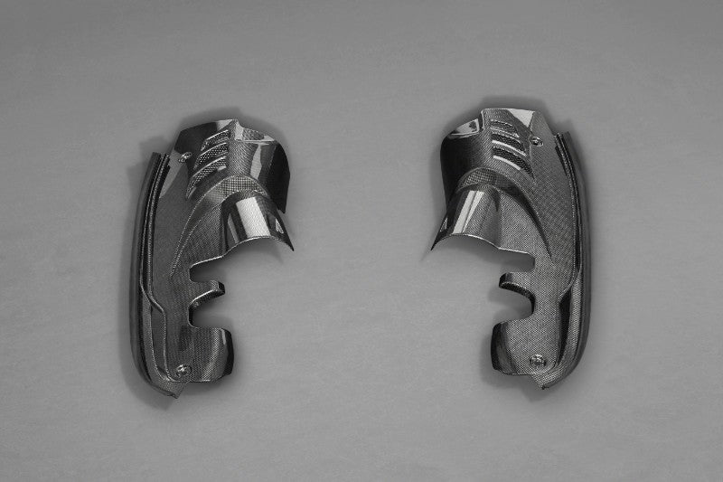 Capristo Exhaust Matte Compartment Side Covers Ferrari 488 GTB | GTS 2015-2020