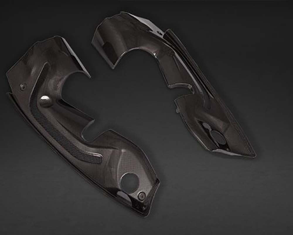 Capristo Exhaust Carbon Engine Compartment Side Covers Ferrari F8 Spider 2020-2022
