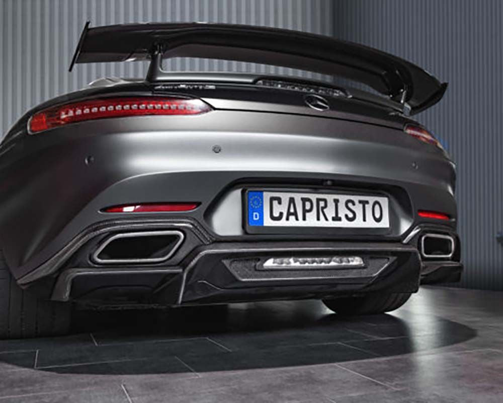 Capristo Exhaust Carbon Fiber Rear Diffuser Matte  Mercedes AMG GT | GTS 2015-2021