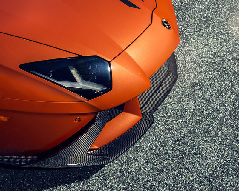 Vorsteiner Zaragoza Edizione Aero Front Spoiler Carbon Fiber PP 2x2 Glossy Lamborghini Aventador 2012-2016