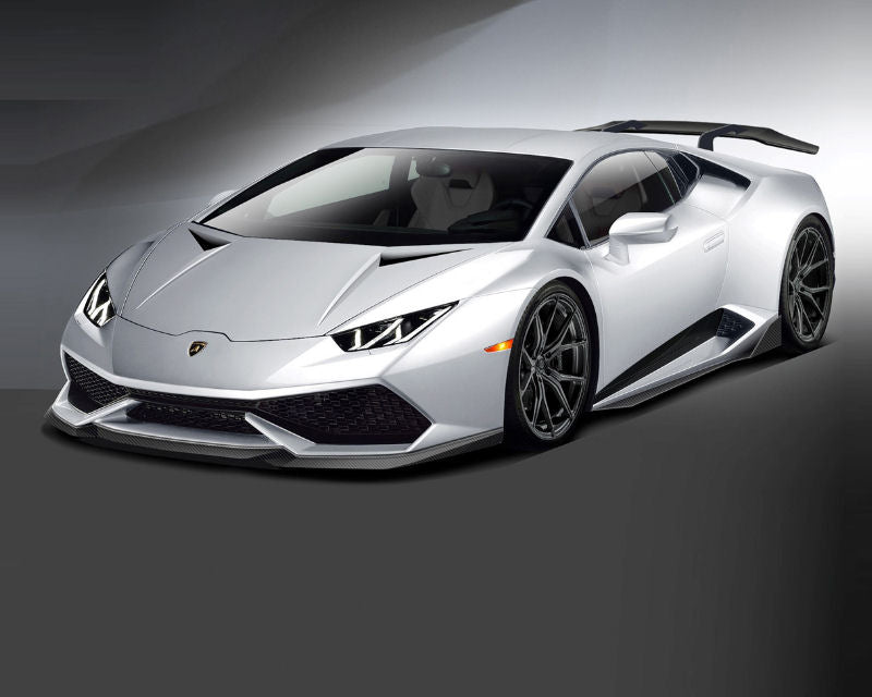 Vorsteiner Verona Edizione Aero Front Spoiler Carbon Fiber PP 2x2 Glossy fits exclusively for Lamborghini Huracan LP610 AWD 2015-2019 only