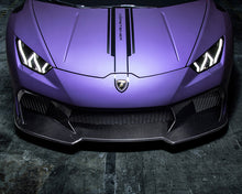 Load image into Gallery viewer, Vorsteiner Novara Edizione Aero Front Bumper w/ Front Spoiler Carbon Fiber PP 2x2 Glossy Lamborghini Huracan 2015-2019