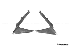 Load image into Gallery viewer, 2018-2022 Ferrari 488 Pista OEM Style Carbon Fiber Front Bumper Vent Canards - Carbonado