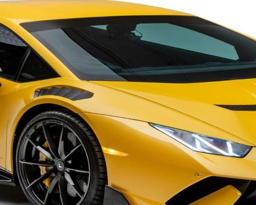 Vorsteiner Vincenzo Edizione Aero Front Fenders with Integrated Vents and Splash Sheilds Carbon Matrix PP Glossy Lamborghini Huracan Performante 2015-2019