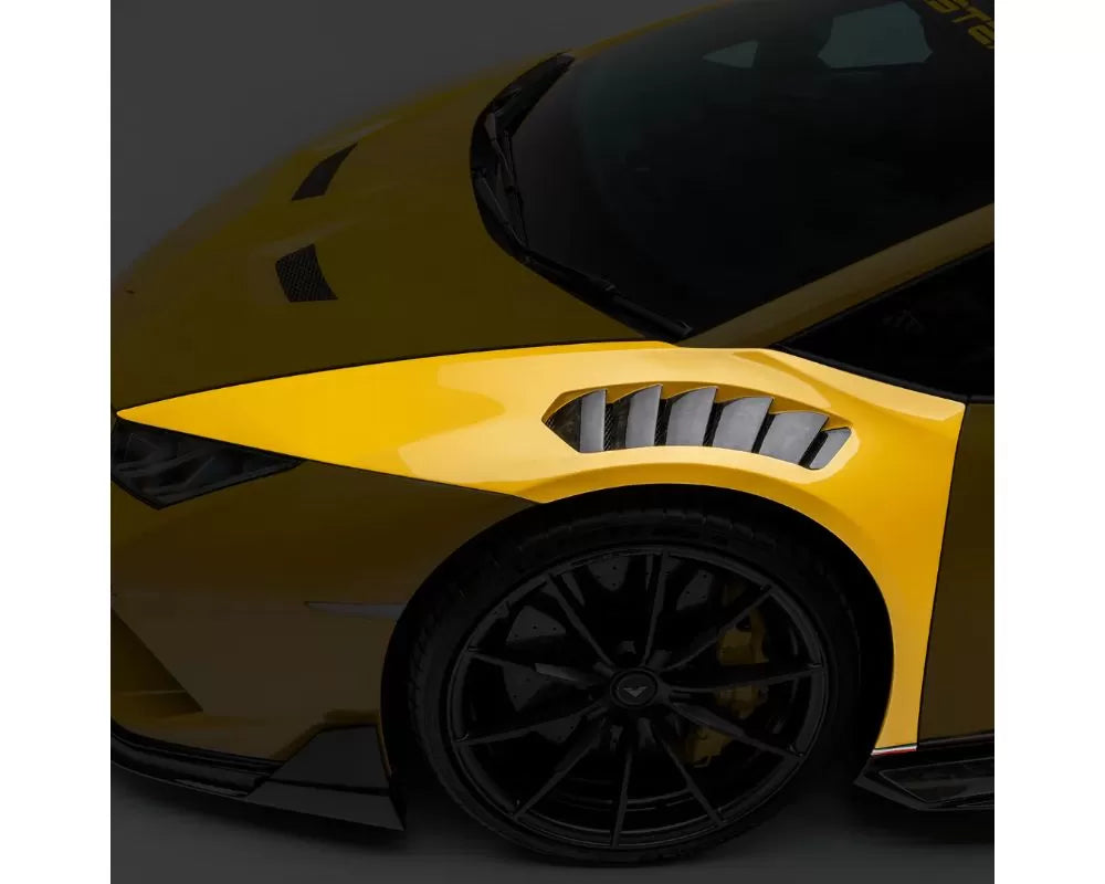 Vorsteiner Vincenzo Edizione Aero Carbon Matrix Front Fenders w/ Integrated Vents & Splash Sheilds Lamborghini Huracan Performante | Huracan EVO 2017+