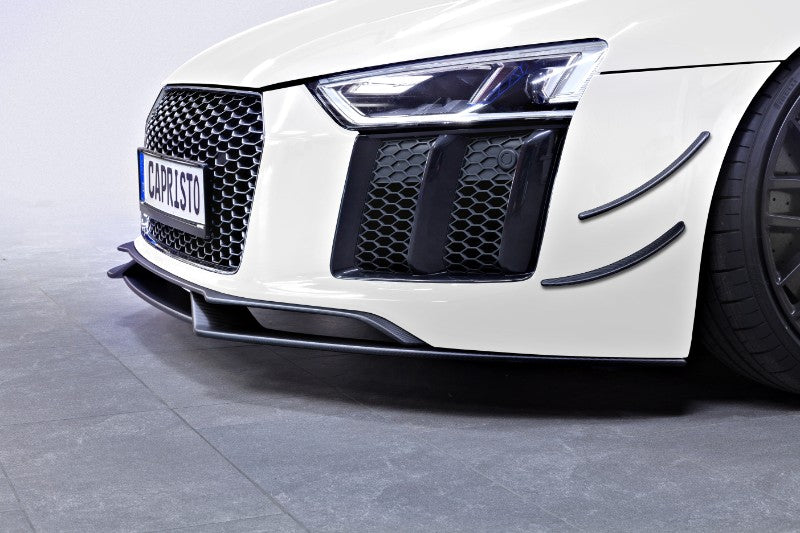 Capristo Matte Carbon Front Fins |Front Spoiler Audi R8 V10 Plus 2015 | Audi R8 Gen2 V10 2016-2019