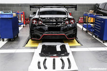 Load image into Gallery viewer, 2012-2020 Nissan GTR R35 DBA/EBA NISMO Style Carbon Fiber Rear Diffuser w/ LED Light - Carbonado Aero