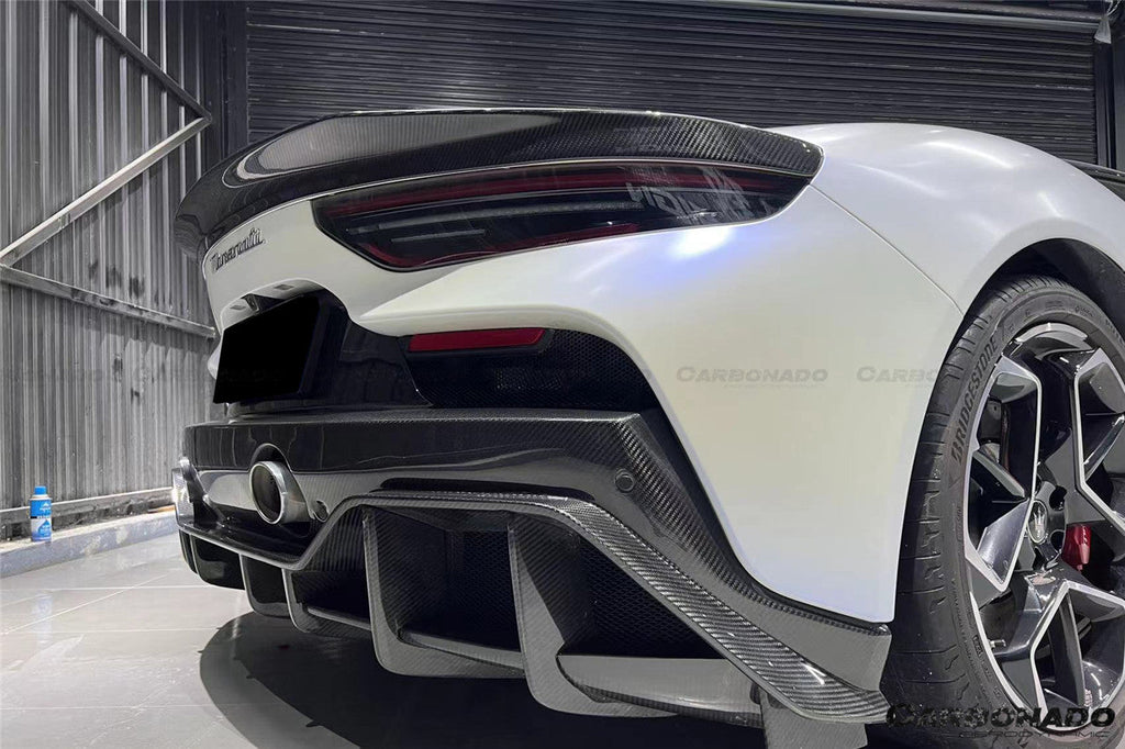 2020-2024 Maserati MC20 SVD Style Dry Carbon Fiber Trunk Spoiler Wing