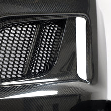 Load image into Gallery viewer, 2017-2025 Chevy Camaro ZL1 Black Panther 1PC Full Gloss Carbon Fiber Track Package Front Bumper Conversion