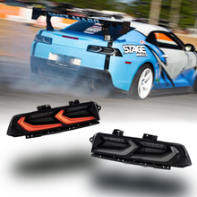 Load image into Gallery viewer, 2014-2015 Chevy Camaro Umbra LED Taillights – Gloss Black/Smoke Lens