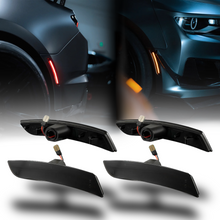 Load image into Gallery viewer, 2016-2025 Chevrolet Camaro Smoked LED Side Markers (SET) (SMOKED)
