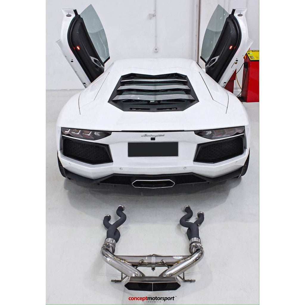 QuickSilver Lamborghini Aventador LP700-4 Catalyst Delete Pipes 2011+