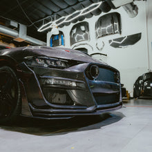 Load image into Gallery viewer, PRE-ORDER 2018-2023 Ford Mustang GT500/Mach1 Combo Double Sided Full Carbon Fiber Track Package Front Bumper Conversion