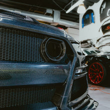 Load image into Gallery viewer, PRE-ORDER 2018-2023 Ford Mustang GT500/Mach1 Combo Double Sided Full Carbon Fiber Track Package Front Bumper Conversion