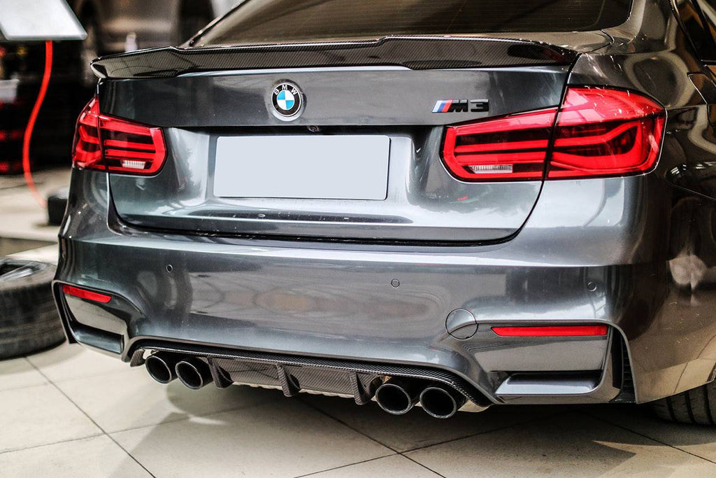 2014-2020 BMW M3 F80 M4 F82 MP Style Carbon Fiber Rear Diffuser - Carbonado