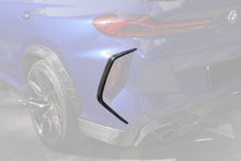 Load image into Gallery viewer, 2020-2025 BMW X6M F96 &amp; G06 X6  AD Style Dry Carbon Fiber Rear Bumper Vent Trims - Carbonado