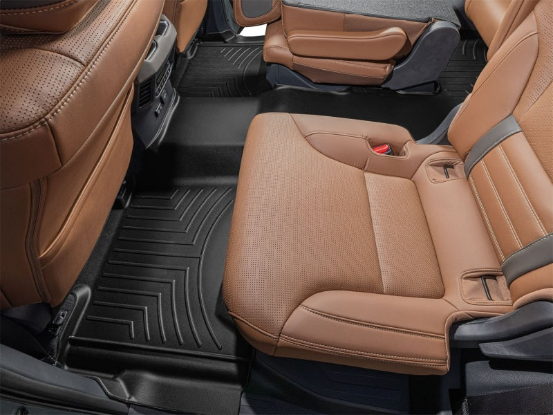 WeatherTech 23-26 Toyota Sequoia 2nd Row Rear FloorLiner - Black