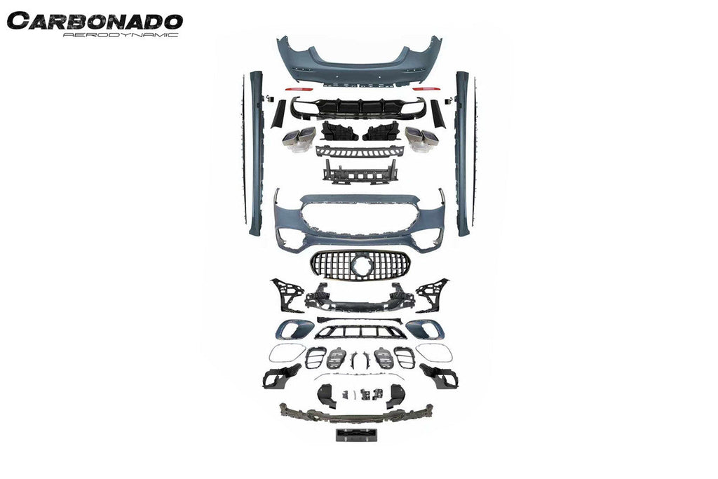 2021-2024 Mercedes Benz S Class W223 S500 S580 Sedan AMG Style Full body kit