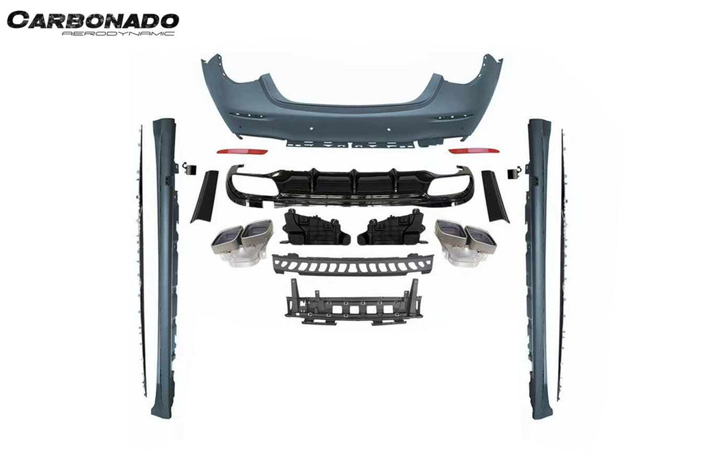 2021-2024 Mercedes Benz S Class W223 S500 S580 Sedan AMG Style Full body kit